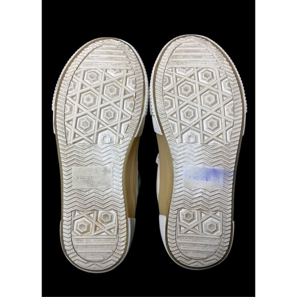 All Saints Women Sneakers Elena Signature High Top Trainers Off White Size 7 - Picture 7 of 8